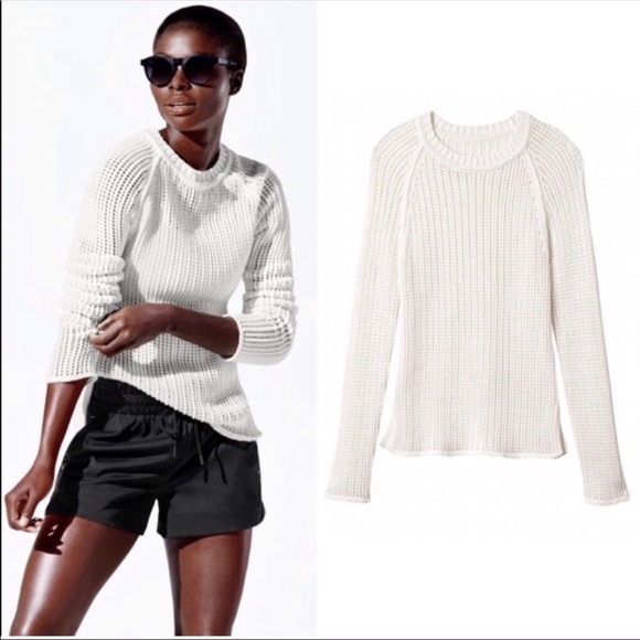 Athleta Sweaters - 10 Crosby Derek Lam Athleta Collab White Sweater M